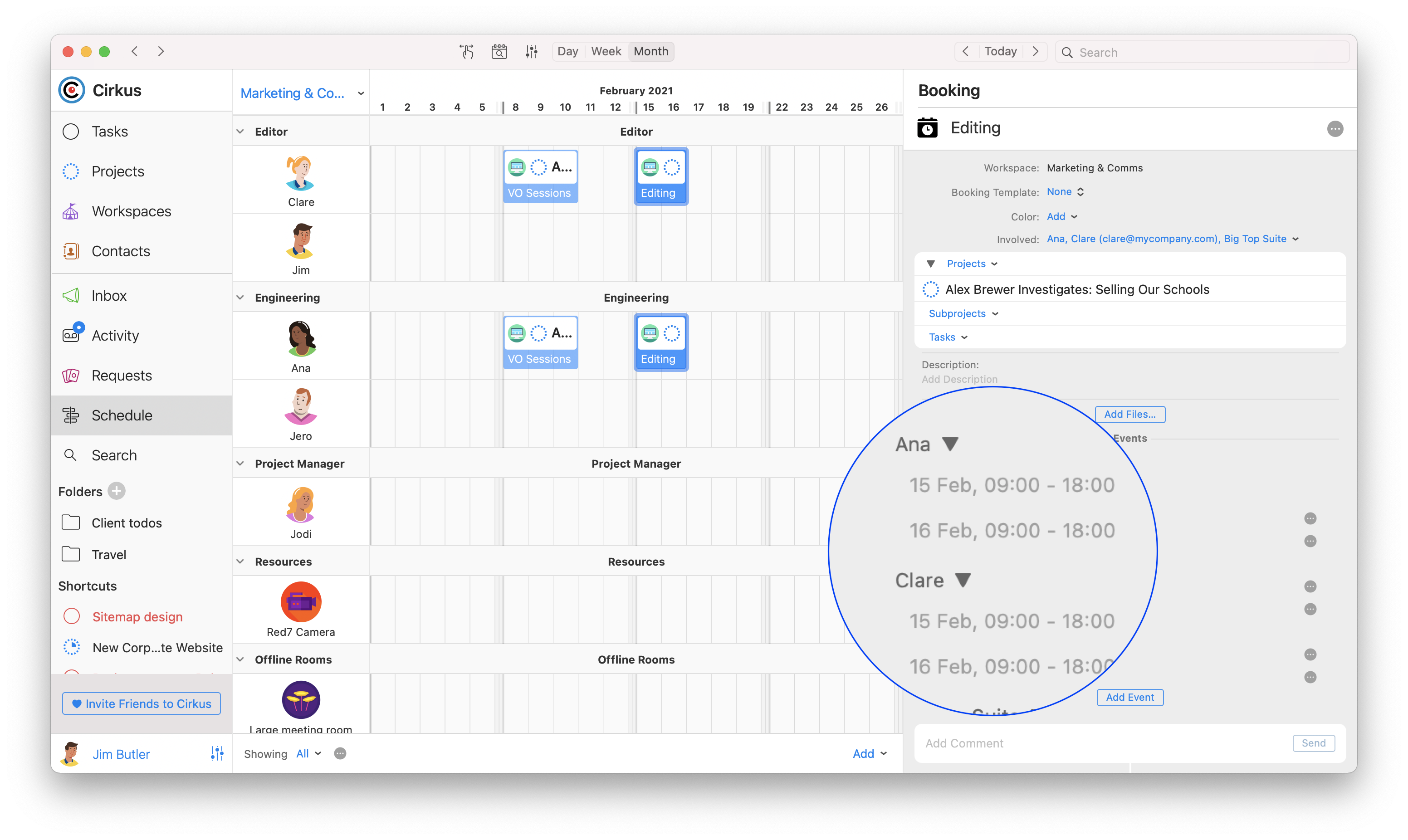 Workspace setting all day hours